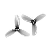 Hélice Gemfan D2.5-3 63,5 mm à 3 pales, 4 Paires (4 CW + CCW), Compatible O4 HD for Drones Whoop Turbine, équilibrage amélioré(Gray 4pair)