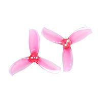 Hélice Gemfan D2.5-3 63,5 mm à 3 pales, 4 Paires (4 CW + CCW), Compatible O4 HD for Drones Whoop Turbine, équilibrage amélioré(Pink 4pair)