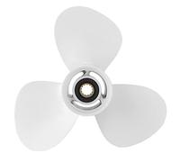 Hélice Hors-bord, 3 Pales 12 1/4" de Remplacement en Aluminium pour Moteurs Hors-bord YAMAHA 25-60HP, 13 Dents, Droite, Pas de 9"