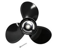 Hélice hors-bord de bateau 9 1/4 x 11 pour BRP Johnson Evinrude OMC Stern Drive 4 temps 8HP 9.9HP 15HP 2-Stroke 9.9 15 HP (13 cannelures), 9 1/4 x 11 (9.25x11) Aluminium Boat Motor Prop, OEM 778773