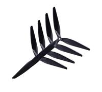 Hélice HQProp Macroquad 10 x 5 x 3, 9 x 5 x 3, 1050/9050, 3 pales, 10 Pouces, 9 Pouces, en Nylon renforcé de Carbone Noir, Compatible avec Les Drones RC FPV(4PCS10x5x3(2CW 2CCW))