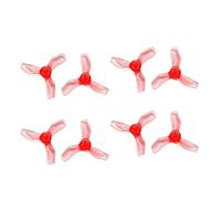 Hélice légère à 3 pales 16CW + 16CCW 1219S 31 mm for Micro-Drone FPV Tinywhoop 0703 0702 29000KV(1219 0.8MM Red)