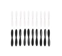 Hélice Longue de 55MM, 4 ou 20 pièces, Compatible avec Le quadrirotor HUBSAN X4 H107 H107C H107D (2/10 Paires)(Black20pcs)