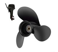 Hélice marine pour hors-bord Mercury 6HP 8HP 9.9HP 10HP 15HP Moteurs compatibles OEM 48-828156A12 RH Configuration 9x9 Pas 8 dents Construction en aluminium