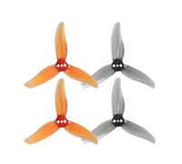 Hélice PC 2520 À 3 Lames Et 3 Trous, 24 Pièces/12 Paires, for Drones RC FPV Freestyle 2.5 Pouces, Cure-Dents Canalisés(12Pairs Mixed Color)