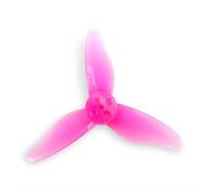Hélice PC 3 pales 2 x 2,3 Pouces, Compatible avec GEMFAN, Hurricane 2023, avec Trous de 1 mm/1,5 mm, Compatible avec Les Moteurs 1105-1108 for Drones de Course FPV.(4pair Pink 1mm)