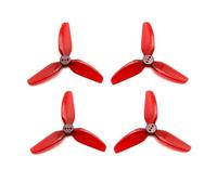 Hélice PC à 3 pales T3X3X3 3030, Compatible avec HQProp, Drone | For le remplacement de la lame du multirotor à cadre de cure-dents freestyle(2Pairs Red)