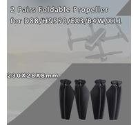 Hélice Pliable Pour Drone D88 /Ex3 // Hs550/B4w/X11 Fpv Rc Rc, Pièces De Rechange, Lames D'hélice Pliables, 2 Paires-Générique