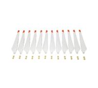 Hélice Pliante for Drone Agricole 3820, Compatible avec DJI T30 | Pales mixtes carbone-plastique, jeu CW/CCW, moyeu pliable, équilibré(T30 White)