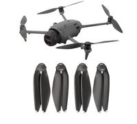 Hélice pour DJI Mavic 4 Pro, hélices de rechange à faible bruit 1158F, lame à dégagement rapide fibrefiée et rigidifiée, accessoires de drone (2 paires argentées)