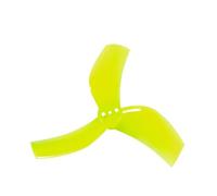 Hélice renforcée D63MM à 3/5 pales de 2,5 Pouces, Arbre de 1,5 mm for quadrirotor RC FPV de 2,5 Pouces et Maintenance de la Propulsion des Micro-Drones, pièce de 63 mm (2 Paires)(Yellow Three-Blade)