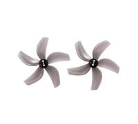 Hélice renforcée D63MM à 3/5 pales de 2,5 Pouces, Arbre de 1,5 mm for quadrirotor RC FPV de 2,5 Pouces et Maintenance de la Propulsion des Micro-Drones, pièce de 63 mm (2 Paires)(Grey Five-Blade)