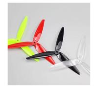Hélice tri-Lame 7040 de 7 Pouces, Accessoire PC 7x4x3 CW CCW for Drones FPV et Longue portée, Haute efficacité for Les modèles MAK4 et RC(Black 4pcs2l2r 7040pcs)