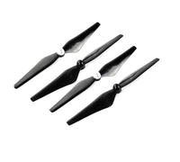 Hélices 4pcs 9450, Compatible avec DJI, Phantom 3 Standard | Advanced, Phantom 2 Vision + RC Quadcopter, CW CCW, fibre carbone(Black silver)