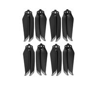 Hélices à dégagement Rapide à Faible Bruit 7238F, Lame renforcée for systèmes de Propulsion de Drones Air 2S / Air 2, Ventilateurs pliants de Remplacement, 1 Paire/2 Paires(Black Silver 8pcs)