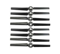 Hélices à dégagement Rapide autobloquantes série Q500, Lame renforcée for systèmes de Propulsion de Drones Q500 / Q500M / 4K, Ventilateurs de Remplacement 4 pièces/8 pièces(Black Props 8pcs)