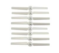 Hélices à dégagement Rapide autobloquantes série Q500, Lame renforcée for systèmes de Propulsion de Drones Q500 / Q500M / 4K, Ventilateurs de Remplacement 4 pièces/8 pièces(White Props 8pcs)