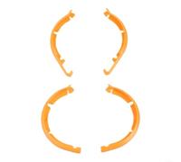 Hélices à dégagement rapide pour DJI Neo - Lames d'avion ABS à faible bruit avec protection améliorée - Pièces de rechange pliables (orange)