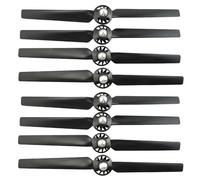 Hélices autobloquantes à démontage Rapide - Pales de Rechange CW/CCW for Drones Q500 et Q500M(Black Props 8pcs)