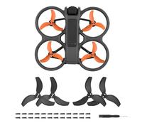 Hélices Avata 2, 8 pièces, Lames de Rechange avec vis, for kit DJI Avata 2 Fly More (4 pièces Noires + 4 pièces Oranges)
