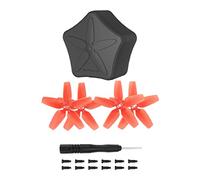 Hélices avec boîte de rangement compatibles avec drone DJI Avata, hélices 2925S Color Blade Protection anti-chute (2 paires de pagaies rouges + boîte de rangement)