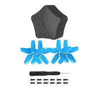 Hélices avec boîte de rangement compatibles avec drone DJI Avata, hélices 2925S Color Blade Protection anti-chute (2 paires de pagaies bleues + boîte de rangement)