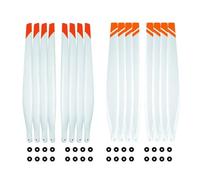 Hélices Blanches Agras T50/T40 en Fibre de Carbone et Plastique, Protection Solaire CW CCW for Drones agricoles(Set of 16 pcs)
