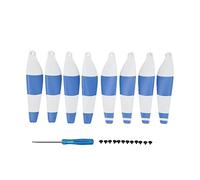 Hélices de Drone couleurs, accessoires de lame de véhicule aérien sans pilote, ailes d'hélices UAV, 2 paires pour Mini 3 Pro (Bleu Blanc)
