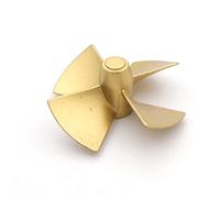 Hélices De Maquettes De Bateaux, Hélice en métal for bateau RC, 4 pales M4 30-50mm, accessoire immergé, for modèle de bateau de pêche, remorqueur à échelle de bateau RC (Color : 1PC D30mm Left Hand)