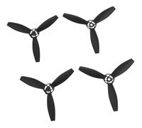 Hélices de rechange for drone Parrot for Bebop 2.0 (lot de 4) avec vis et système de fixation rapide. Accessoires for drone : noir, blanc, rouge.(4PCS Black)