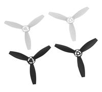 Hélices de rechange for drone Parrot for Bebop 2.0 (lot de 4) avec vis et système de fixation rapide. Accessoires for drone : noir, blanc, rouge.(2 Black 2 White)