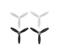 Hélices en Plastique Noir/Blanc, Lames d'hélice durables à dégagement Rapide, compatibles avec Parrot Bebop 2 Drone/FPV, Accessoire 12 pièces/Ensemble(White and Black)