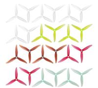Hélices FPV MCK ReV3 51366 - Jeu de 3 pales de 5 Pouces, 8 ou 12 Paires, compatibles avec Les Moteurs 2207/2306 (Drones de Course 6S)(12Pairs Mixed)