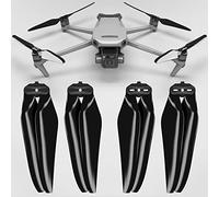Hélices Master Airscrew Stealth pour DJI Mavic 3 & Mavic 3 Pro/Cine/Enterprise/Classic/3T/3M - Noir, 4 pièces