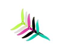 Hélices PC à 3 pales 4934 4,9 x 3,4 x 3,2 mm, 24 pièces, 12 Paires, Sens horaire et antihoraire, for Drone FPV Freestyle 5 Pouces, Juicy DIY(12Pairs Mixed Color)