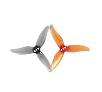 Hélices PC Hurricane 2520 à 3 pales et 3 Trous, 24 pièces/12 Paires, for Drones RC FPV Freestyle 2,5 Pouces, Cure-Dents Cinewhoop(12pairs Mixed Color)