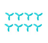 Hélices PC tripales DALPROP Cyclone T2530 de 2,5 Pouces, 4 Paires, 2025, for Drones FPV Freestyle à conduits de 2,5 Pouces(4Pairs Teal)