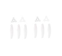 Hélices pliables à 3 pales F5135 de 5,1 pouces, 8 pièces, adaptées aux drones FPV Freestyle longue portée 4S 6S CW CCW(4Pairs F5135-3 White)