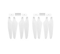 Hélices Pliantes à dégagement Rapide H117S, Lames PC renforcées for systèmes de Propulsion de Drone Zino/Pro / Zino2, Ventilateurs de Remplacement 4 pièces/8 pièces(White Props 8pcs)