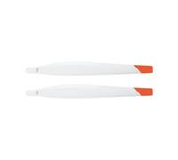 Hélices pliantes en nylon et fibre de carbone blanc renforcées par spécifications T25/T25P for l'intégration de systèmes de plates-formes de vol industrielles(2pcs CW)