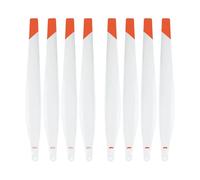 Hélices pliantes en nylon et fibre de carbone blanc renforcées par spécifications T25/T25P for l'intégration de systèmes de plates-formes de vol industrielles(2 Pairs)