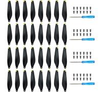 Hélices pour DJI Mini 3 - Lames d'hélices de Rechange - Accessoires pour Drone DJI Mini 3 - Vis et Tournevis exclusifs - 32 Embouts dorés