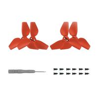 Hélices pour DJI Neo Drone, Hélices de Remplacement pour DJI Neo, Caméra Volante de Poche 2016S Hélices de Couleur Accessoires d'aile de Drone léger (Rouge 2 Paires)