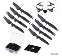 Hélices pour DJI Spark - 2 ensembles (8 pales) - Avec une boîte de rangement pratique - Ailes pliable à lancement rapide - Conception de vol testée - Accessoire essentiel pour votre DJI Spark Drone