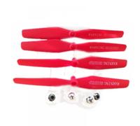 Hélices principales CW CCW, Trou Hexagonal de 14.5cm 145mm 3.5mm 5mm, compatibles avec Le Drone quadrirotor X5HW X5HC XS809 R/C(3.5MM-Red)