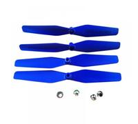 Hélices principales CW CCW, Trou Hexagonal de 14.5cm 145mm 3.5mm 5mm, compatibles avec Le Drone quadrirotor X5HW X5HC XS809 R/C(3.5MM-Blue)