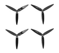 Hélices RC, Hélice à 3 Pales de Vol Efficace en Polycarbonate pour FPV de 8 Pouces (Black)