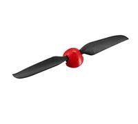 Hélices repliables RC 7,5x4 pouces Spinner Taille D29xH28,6mm 2mm Dia. 2-Vane pour avion hélicoptère jouet en nylon