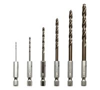 hélicoïdal, changement rapide en acier de 1-6 mm, de tiges de He | Tiges d'outils de précision à changement rapide en acier de 1-6 mm, 6,3 mm, foret hélicoïdal, forets à tige