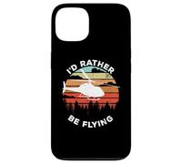 Helicopter Funny Pilot Gift I'd Rather Be Flying Retro Coque pour iPhone 13
